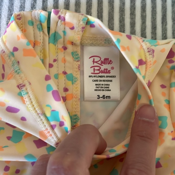 Ruffle Butts swimsuit and hat size 3-6 months - Picture 2 of 4